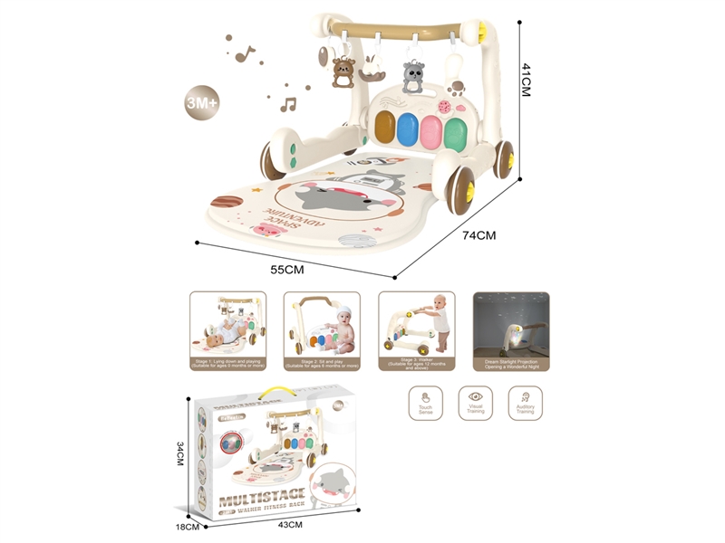 BABY PIANO FITNESS SHELF W/LIGHT & MUSIC & PROJECTION - HP1244657