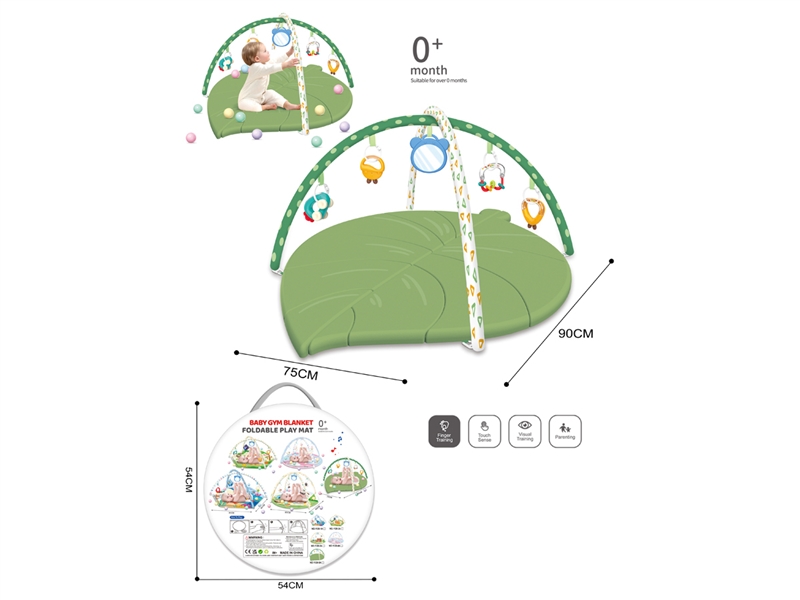 FITNESS RACK + CLOTH BOOK +CHEWABLE BOILED RATTLE + 20PCS BALLS - HP1244668