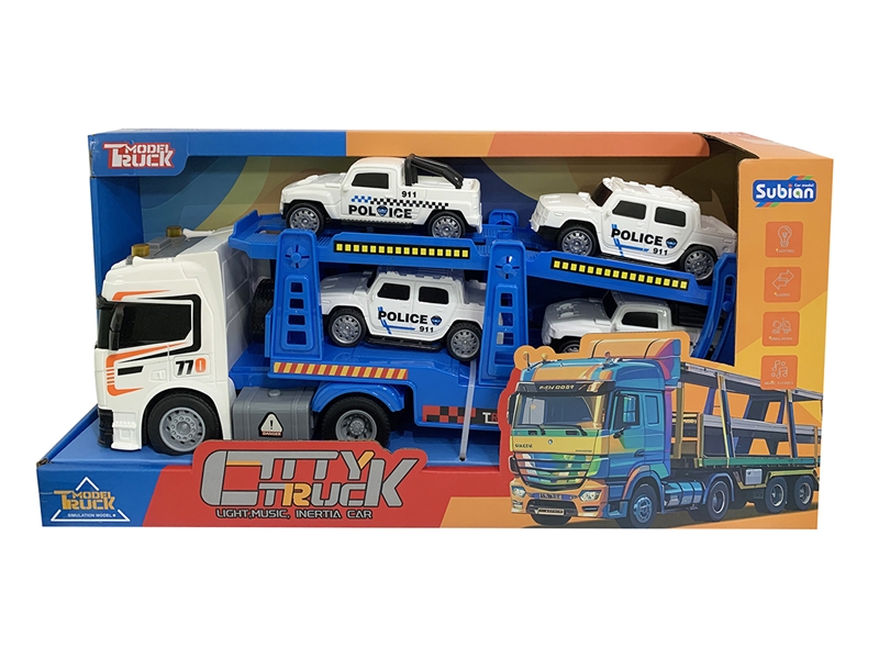 1:14 FRICTION POLICE TRUCK W/LIGHT & MUSIC - HP1244773