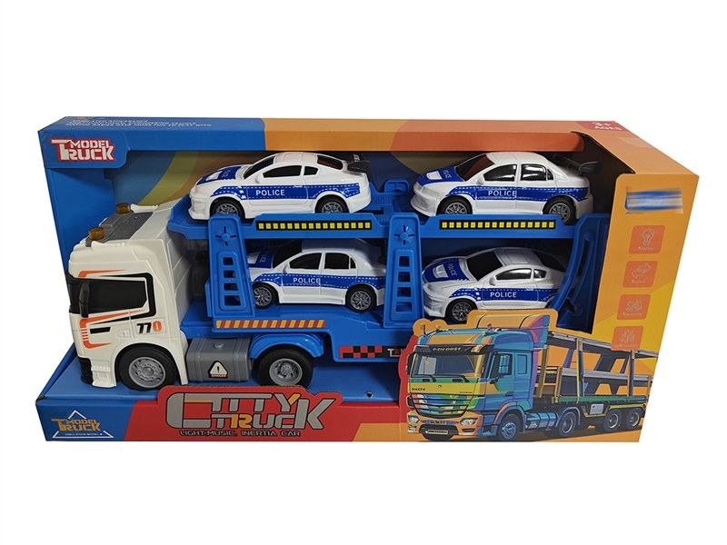 1:14 FRICTION POLICE TRUCK W/LIGHT & MUSIC - HP1244775