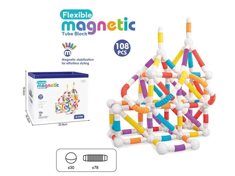MAGNETIC BUILDING BLOCKS (108PCS) - HP1244796