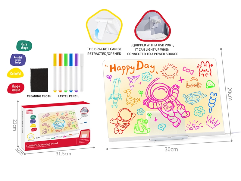 DRAWING BOARD W/LUMINOUS,2COLOURS - HP1245096