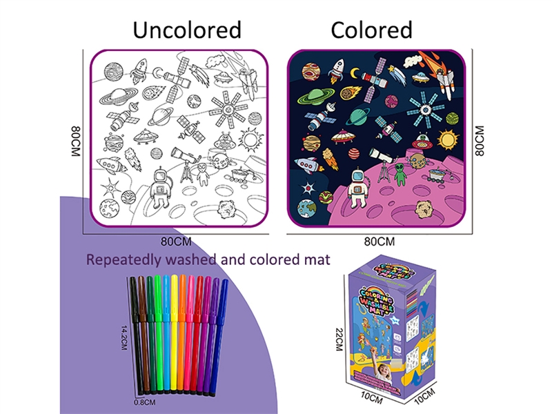 COLORING WASHABLE MAT - HP1245202