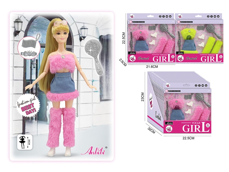 DOLLS CLOTHING 2ASST,12PCS/DISPLAY BOX - HP1245365