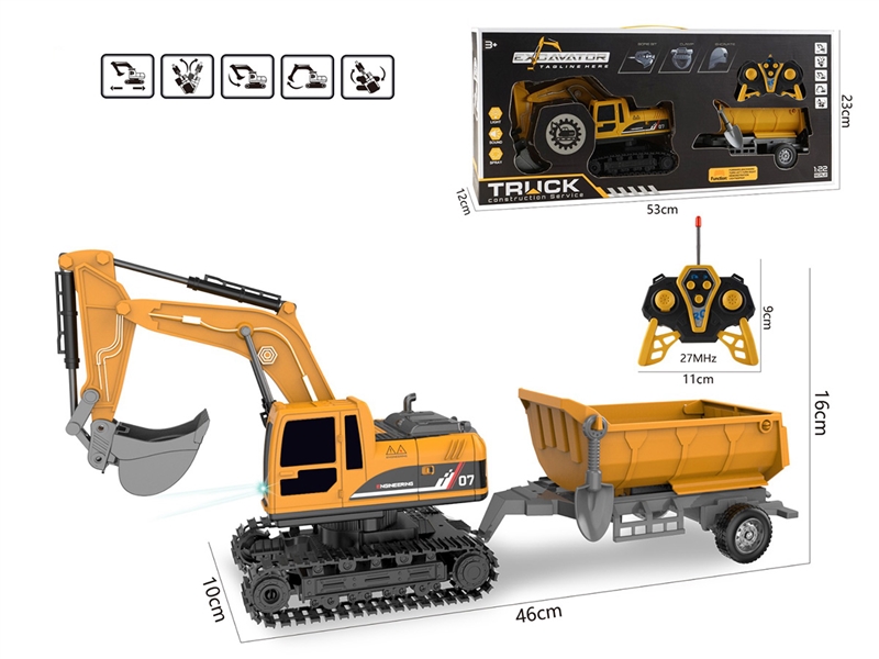 1:22 6-CHANNEL R/C CONSTRUCTION TRUCK W/LIGHT - HP1245977