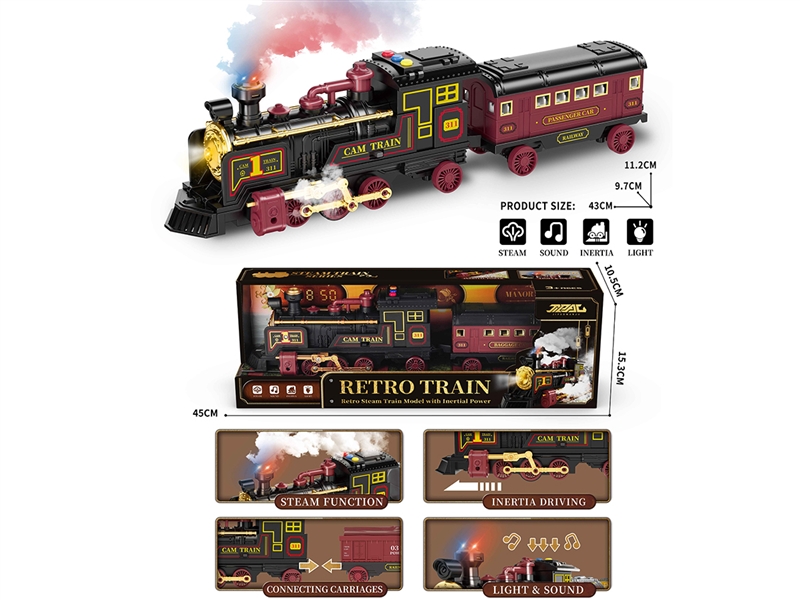 FRICTION TRAIN W/SPRAY & LIGHT & SOUND - HP1246249