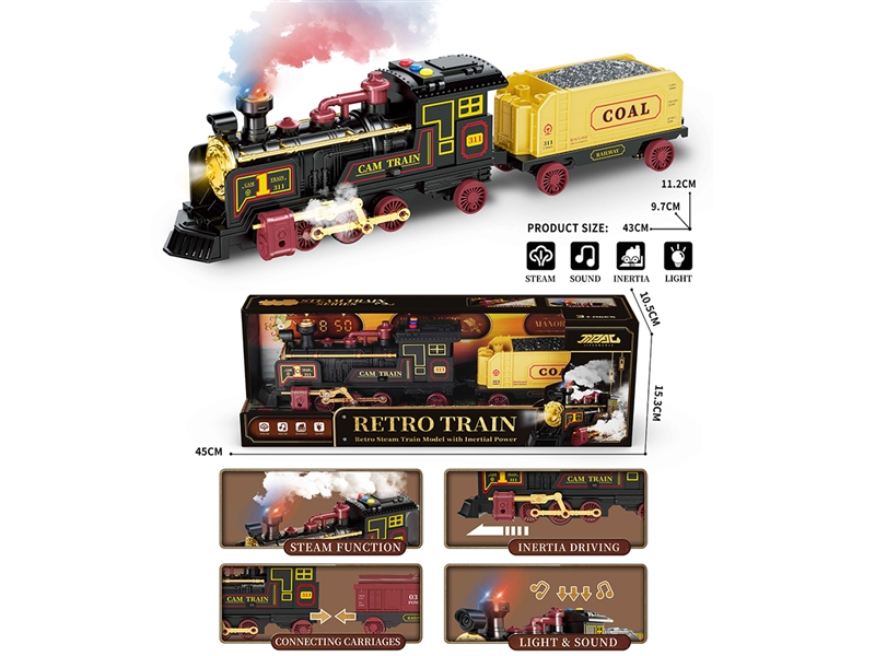 FRICTION TRAIN W/SPRAY & LIGHT & SOUND - HP1246250