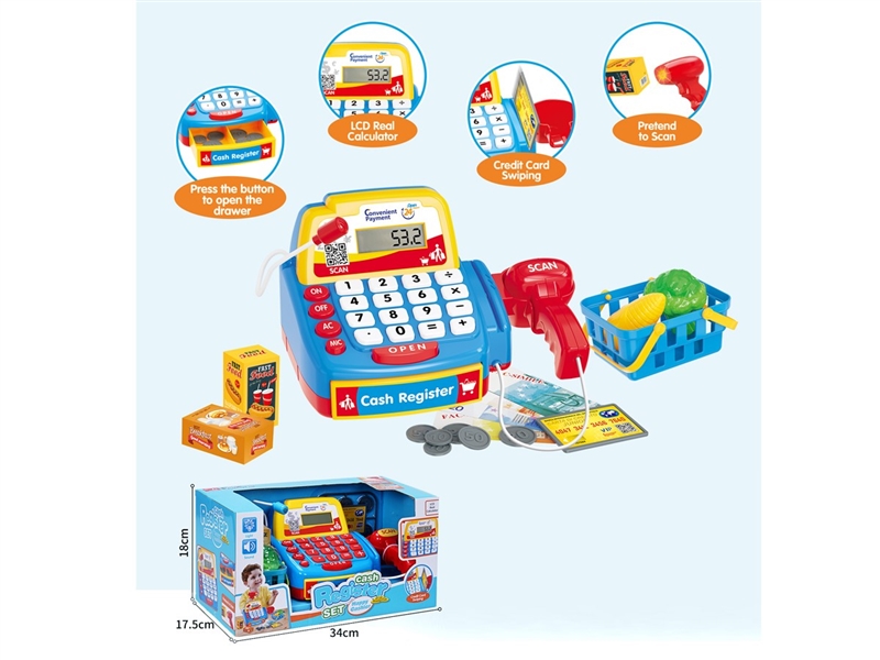 CASH REGISTER SET W/SOUND & LIGHT - HP1246311