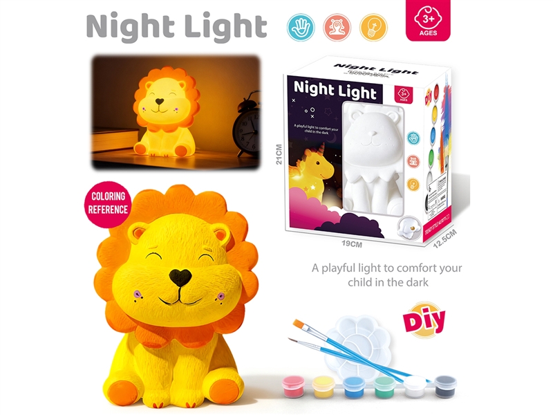 DIY PAINTED PIGGY BANK W/NIGHT LIGHT - HP1246440