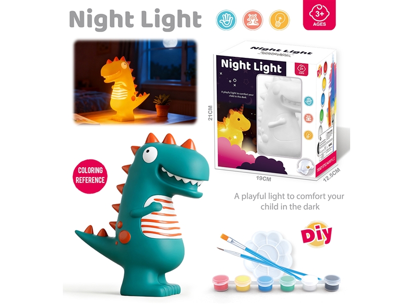 DIY PAINTED PIGGY BANK W/NIGHT LIGHT - HP1246442