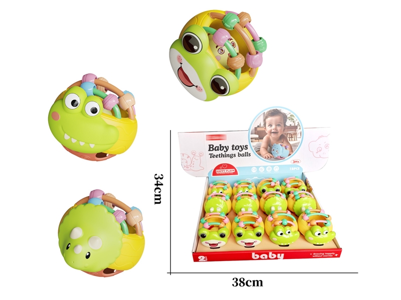 BABY RATTLE BALL , 12PCS/DISPLAY BOX - HP1246759