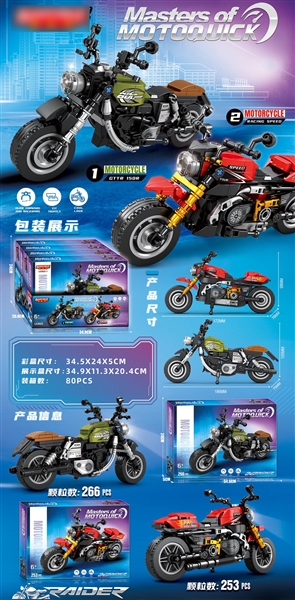 BUILDING BLOCKS (2 ASST.: 266 PCS & 253 PCS) - HP1246941