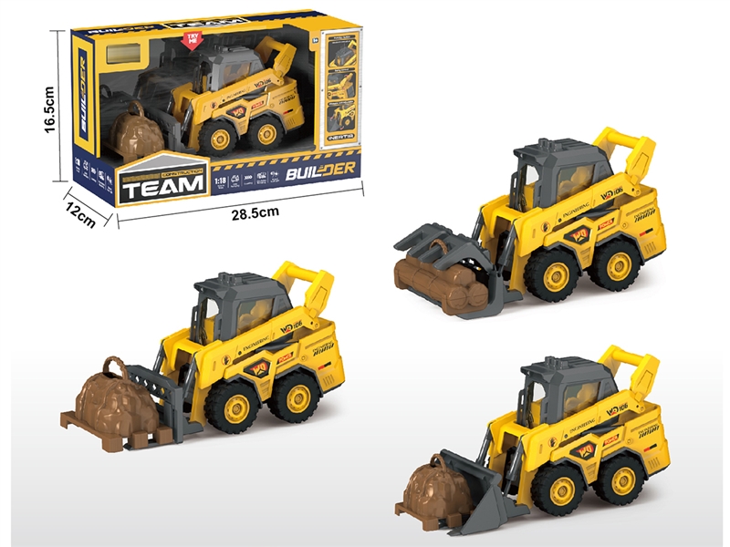 1:18 FRICTION CONSTRUCTION TRUCK W/LIGHT & SOUND,3ASST - HP1247303