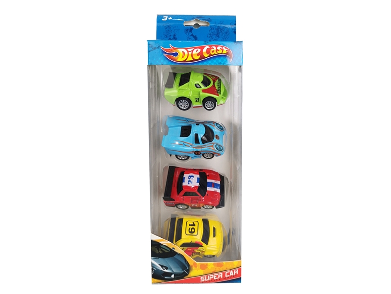 PULL BACK DIE-CAST CAR 4PCS - HP1247515