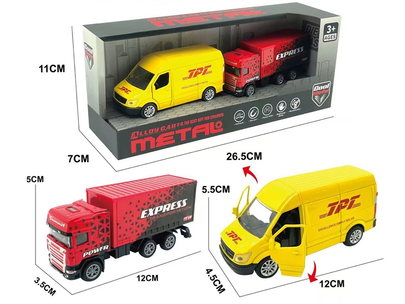 PULL BACK DIE-CAST TRUCK SET - HP1248148