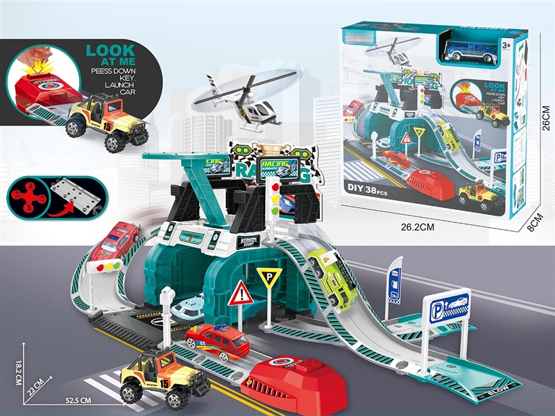 PARKING LOT W/1PCS DIE-CAST CAR - HP1248564