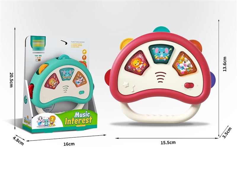 音乐手摇铃（桃红/绿色 两色混装） - HP1248732