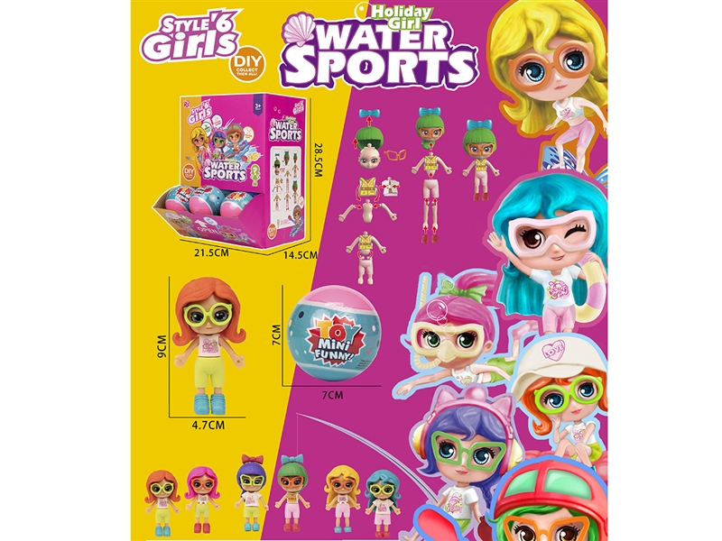 DIY BLIND BOX GIRL,6ASST,24PCS/DISPLAY BOX - HP1248820