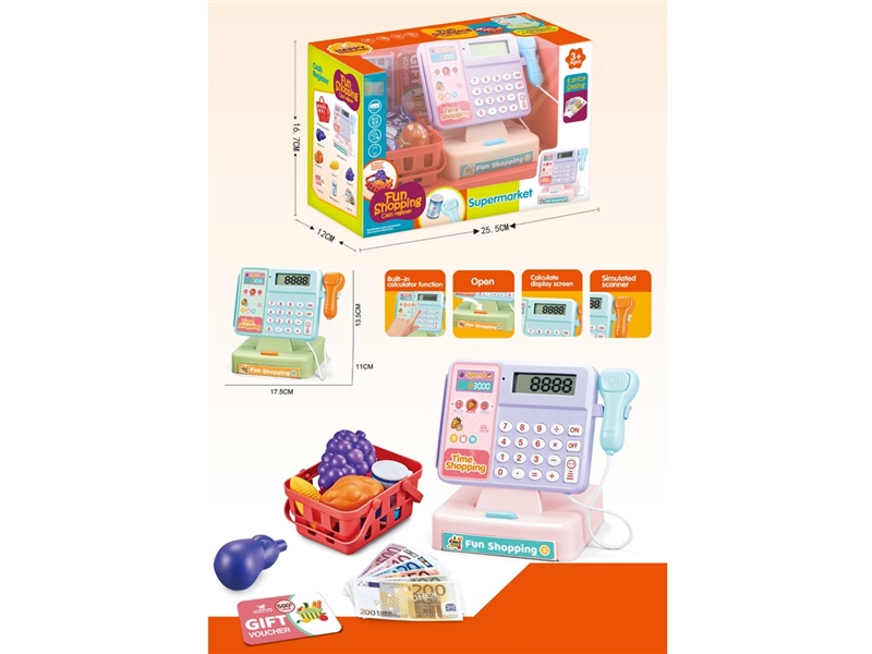 CASH REGISTER SET W/SOUND , 2COLORS - HP1248863