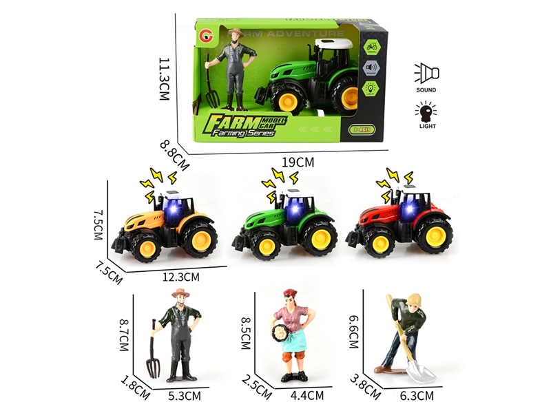 FRICTION FARM TRUCK W/LIGHT & SOUND - HP1248919