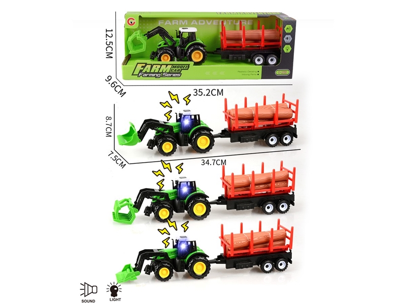 FRICTION FARM TRUCK W/LIGHT & SOUND - HP1248922