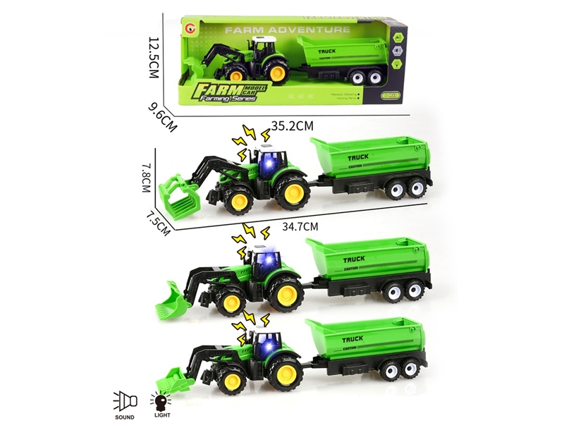 FRICTION FARM TRUCK W/LIGHT & SOUND - HP1248924