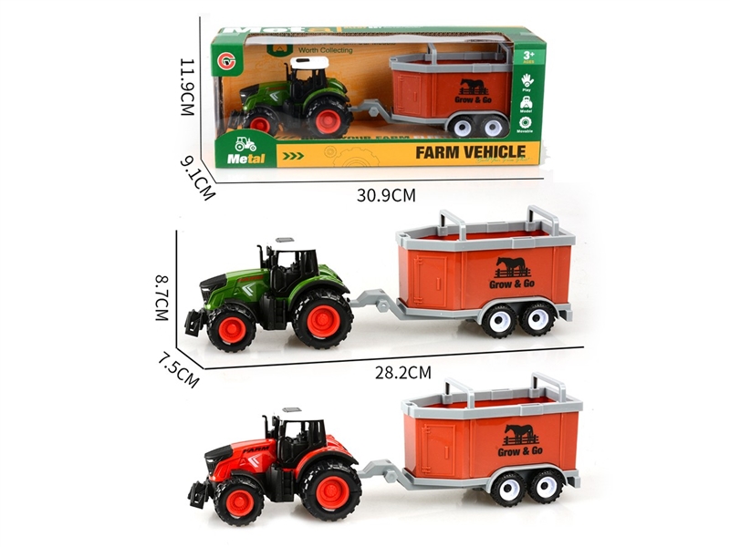 PULL BACK DIE-CAST FARM TRUCK - HP1248990