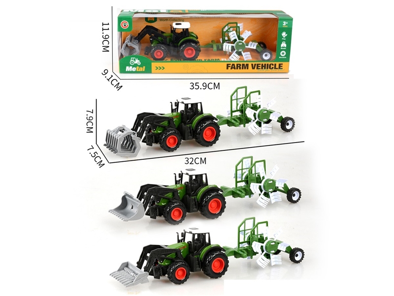 PULL BACK DIE-CAST FARM TRUCK - HP1249008