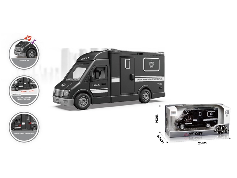 PULL BACK DIE-CAST CAR W/SOUND - HP1249109