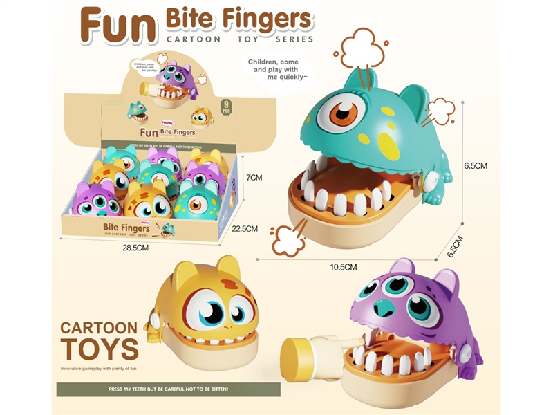 FINGER BITING DINOSAUR , 9PCS/DISPLAY BOX - HP1249869