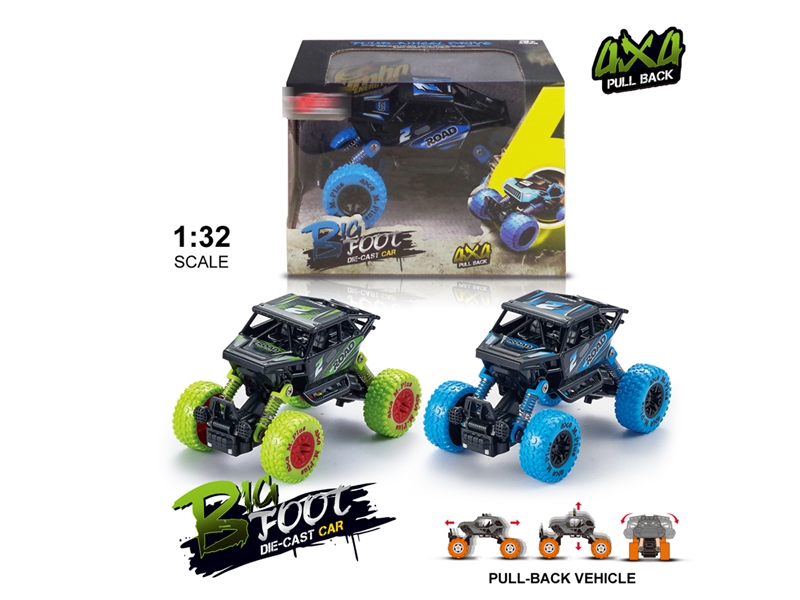 1:32 PULL BACK DIE-CAST CAR,2COLOURS - HP1250243