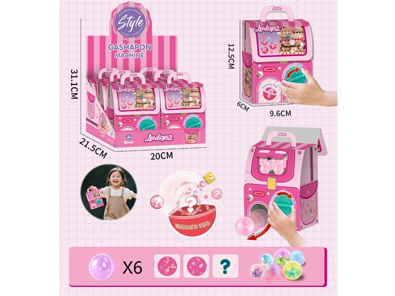 BEADED BACKPACK EGG,6PCS/DISPLAY BOX - HP1250382