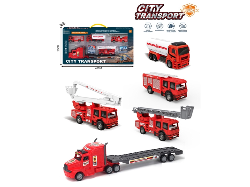 PULL BACK FIRE CAR SET - HP1250416