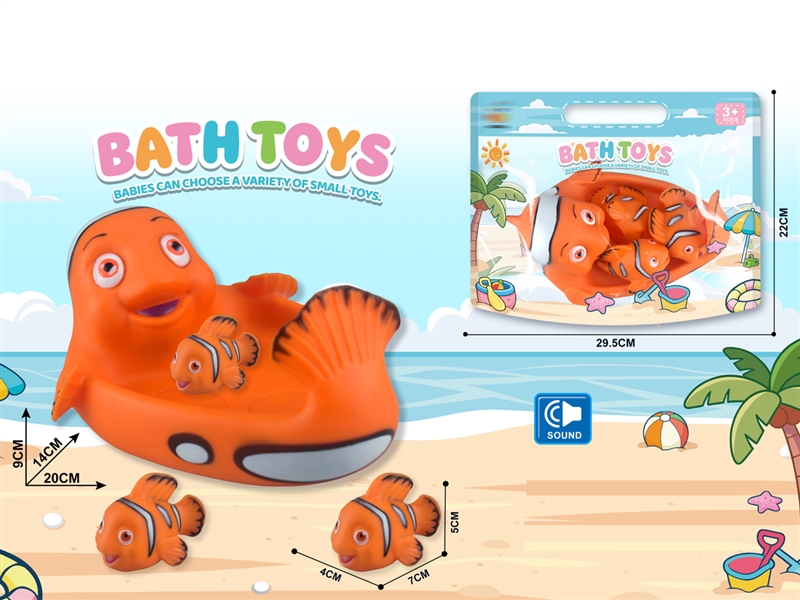 戏水浴室搪胶金鱼套装 - HP1250777