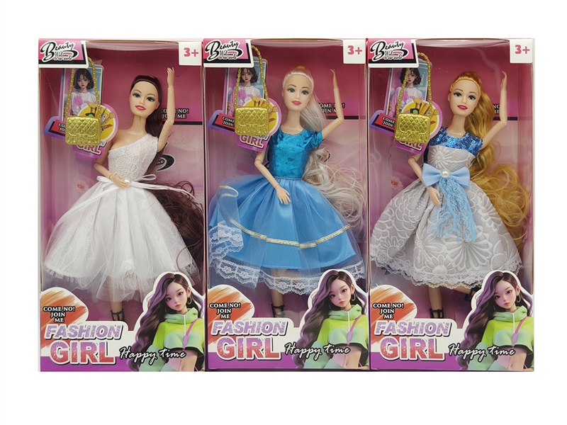 11寸实身11关节礼服芭比+包包 3款混装 - HP1250945