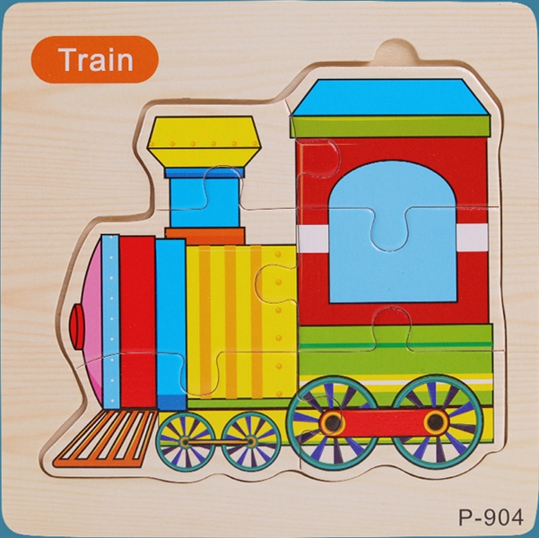 木质火车拼图 - HP1250952