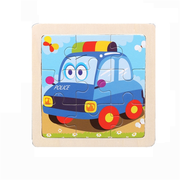 木质警车拼图 - HP1250953
