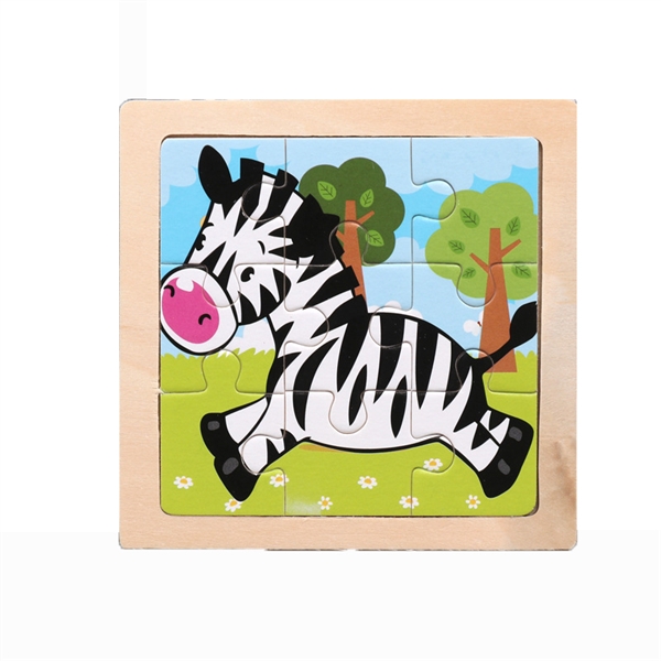 木质斑马拼图 - HP1250956