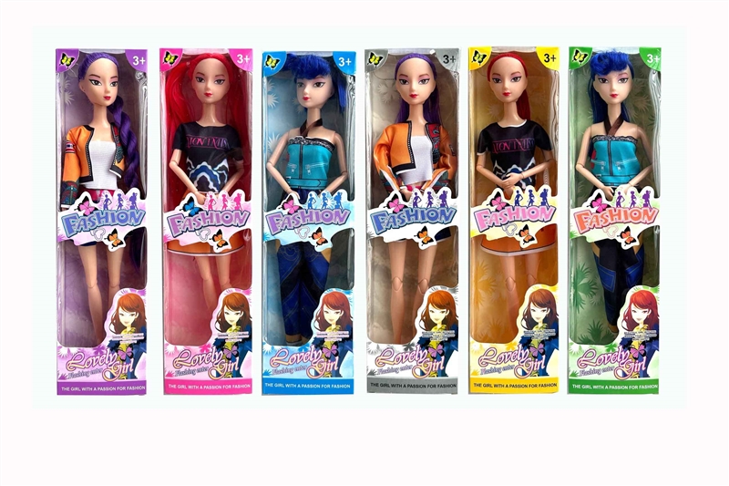 11寸关节实身6色盒混装K-PO猎魔女团芭比娃娃单人 11寸芭比时尚芭比套装关节芭比过家家套装 - HP1251005