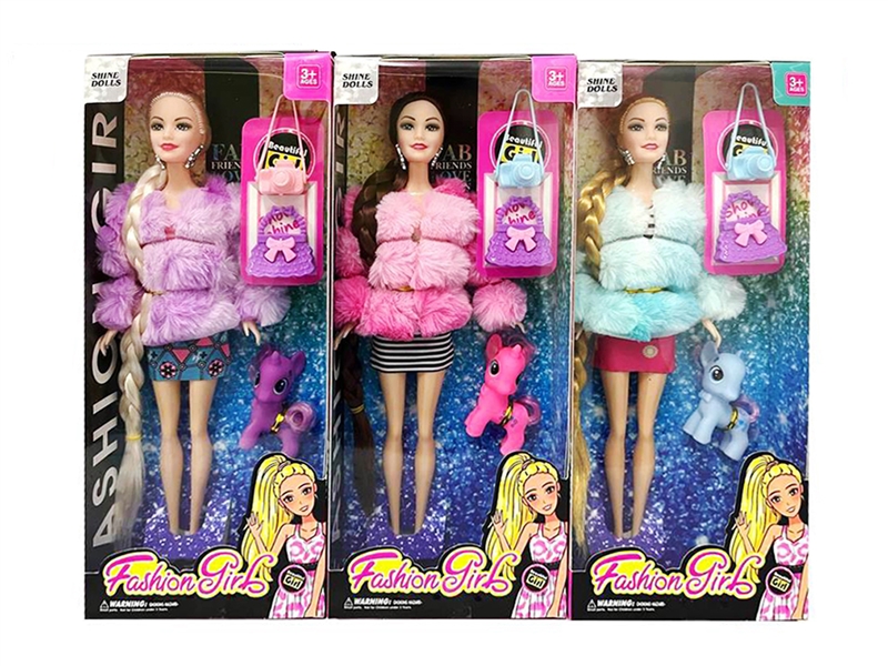 11.5寸5关节时尚芭比3款混装 11.5寸芭比娃娃芭比公主芭比套装 - HP1251214