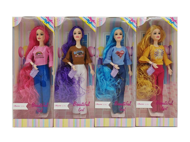 11.5寸实身9关节长发芭比 - HP1251232