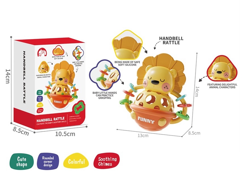 婴儿狮子软胶手抓摇铃 - HP1251271