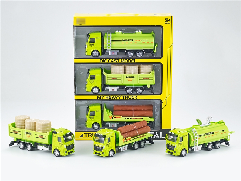 1:32 回力合金农夫车，3只/手提开窗盒 - HP1251364