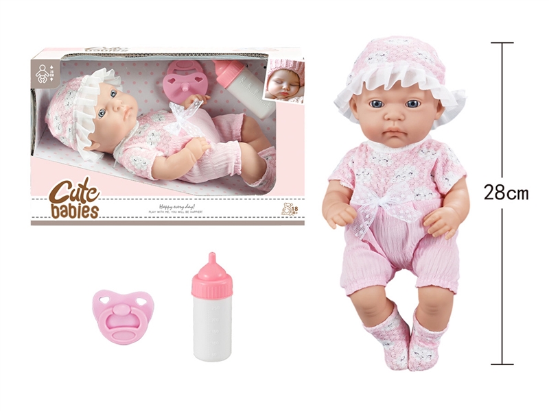 11寸全搪初生婴儿，带奶瓶，奶嘴，无IC，无功能 - HP1251589