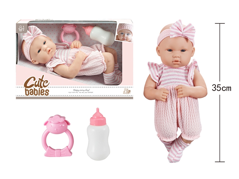 14寸全搪初生婴儿，带奶瓶，奶嘴，无IC，无功能 - HP1251634