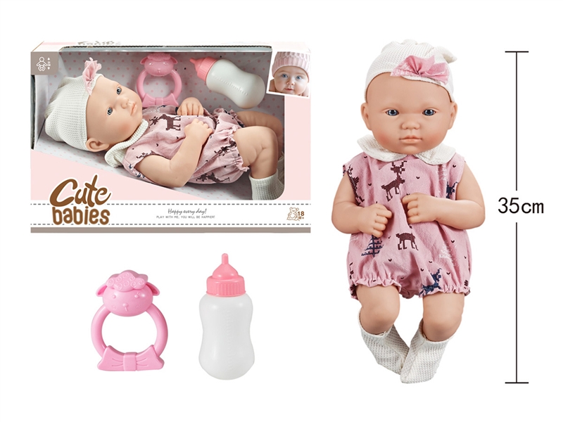 14寸全搪初生婴儿，带奶瓶，奶嘴，无IC，无功能 - HP1251635