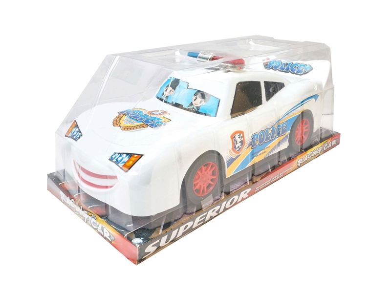 跑车赛车惯性警车（2色混装白、蓝） - HP1251722