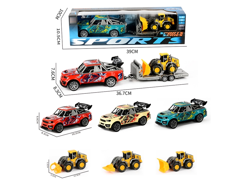 惯性涂鸦骨架跑车载工程车 - HP1252124