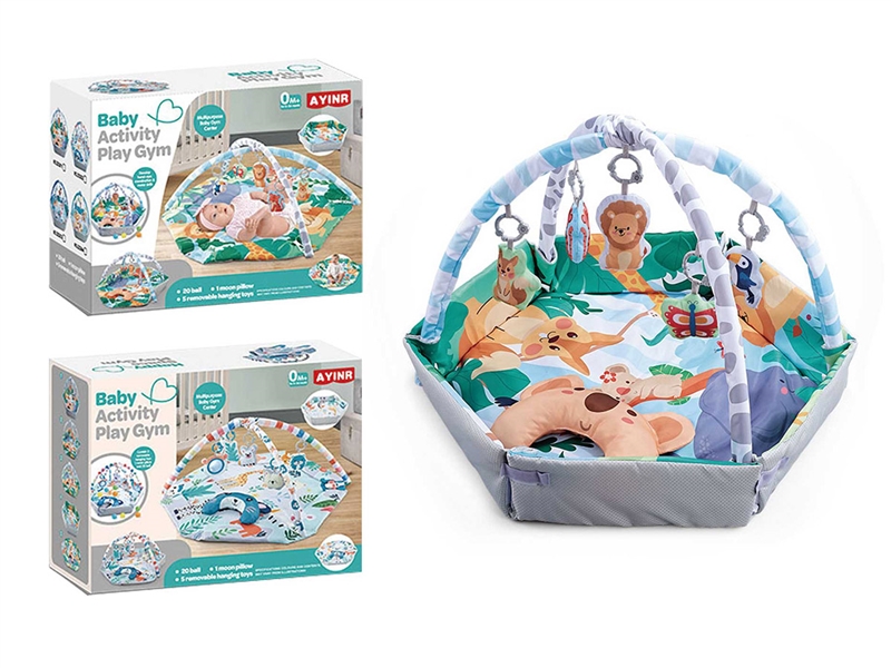 婴儿卡通多功能松鼠围栏地毯（六边形4合1) - HP1252206