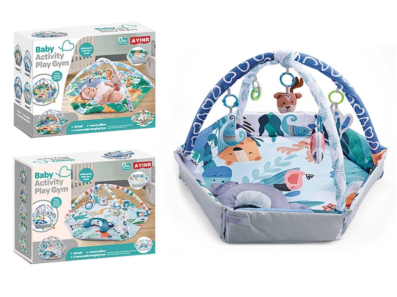 婴儿卡通多功能大象围栏地毯（六边形4合1） - HP1252208